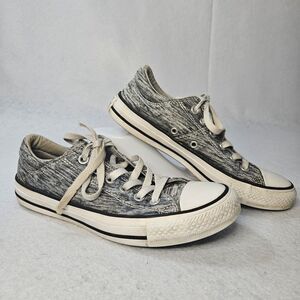 CONVERSE Chuck Taylor All Star Grey Fabric Women Sz 7 Sneaker